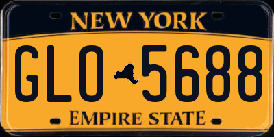 NY license plate GLO5688
