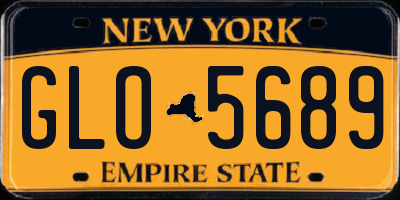 NY license plate GLO5689