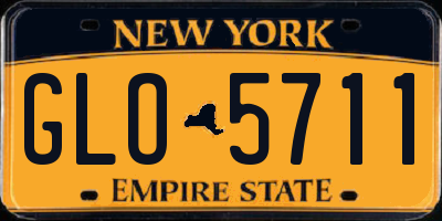 NY license plate GLO5711