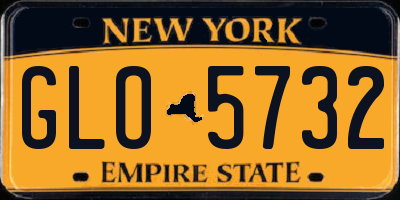 NY license plate GLO5732