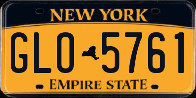 NY license plate GLO5761