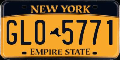 NY license plate GLO5771