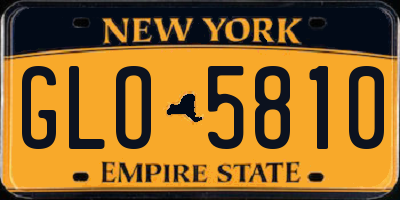 NY license plate GLO5810