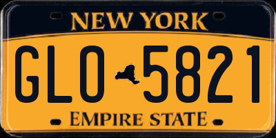 NY license plate GLO5821