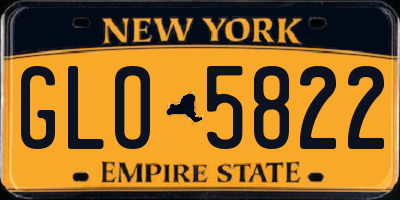 NY license plate GLO5822