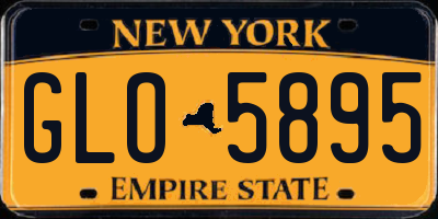 NY license plate GLO5895