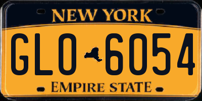 NY license plate GLO6054