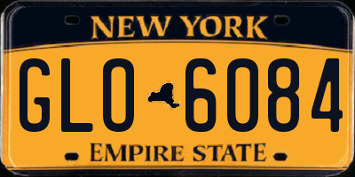 NY license plate GLO6084