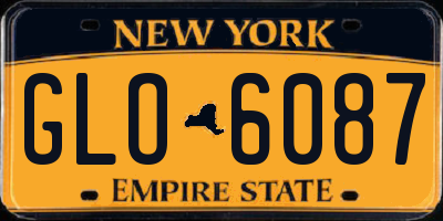 NY license plate GLO6087