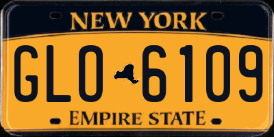 NY license plate GLO6109