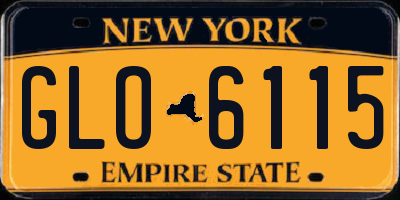 NY license plate GLO6115