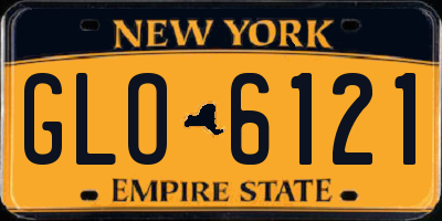 NY license plate GLO6121