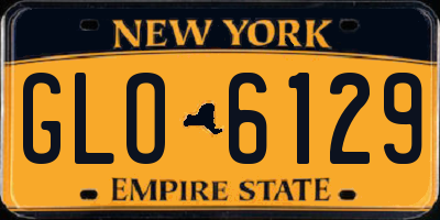 NY license plate GLO6129
