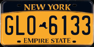 NY license plate GLO6133