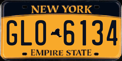 NY license plate GLO6134