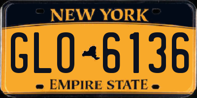 NY license plate GLO6136