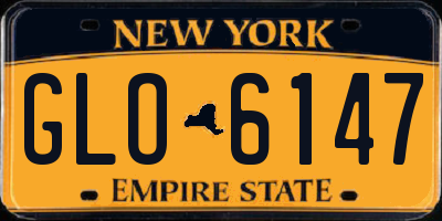 NY license plate GLO6147
