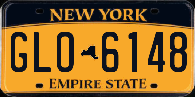 NY license plate GLO6148