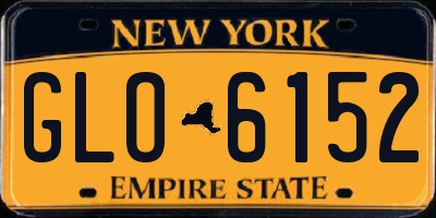 NY license plate GLO6152
