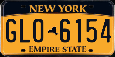 NY license plate GLO6154
