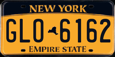 NY license plate GLO6162