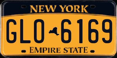 NY license plate GLO6169