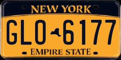 NY license plate GLO6177