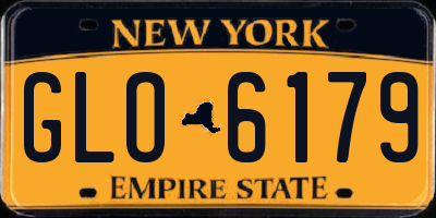 NY license plate GLO6179