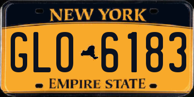 NY license plate GLO6183