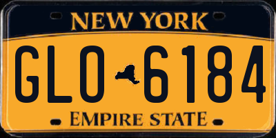 NY license plate GLO6184