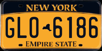 NY license plate GLO6186