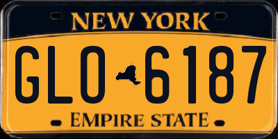 NY license plate GLO6187
