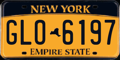 NY license plate GLO6197