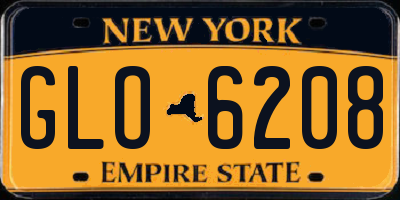NY license plate GLO6208