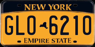 NY license plate GLO6210