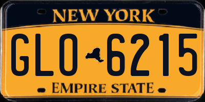 NY license plate GLO6215