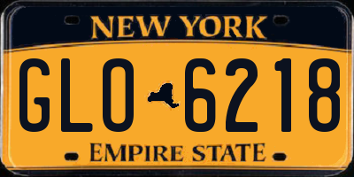 NY license plate GLO6218