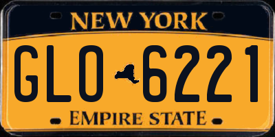 NY license plate GLO6221