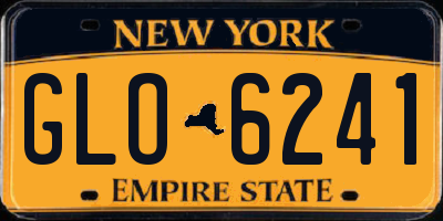 NY license plate GLO6241
