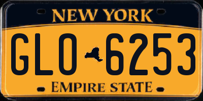 NY license plate GLO6253