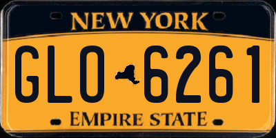 NY license plate GLO6261