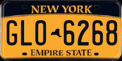 NY license plate GLO6268