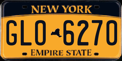 NY license plate GLO6270