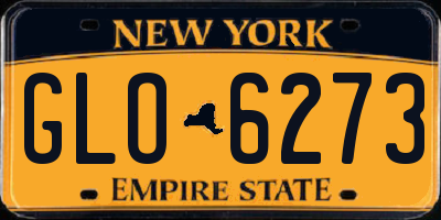 NY license plate GLO6273