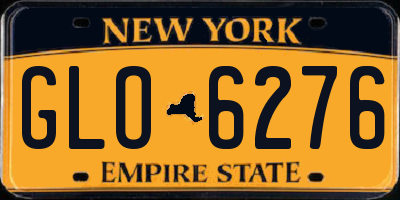 NY license plate GLO6276