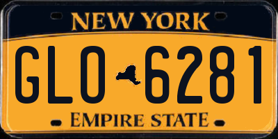 NY license plate GLO6281