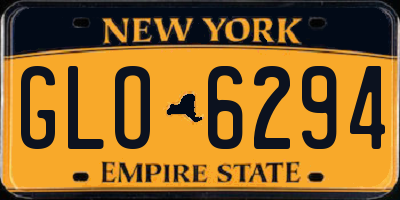 NY license plate GLO6294