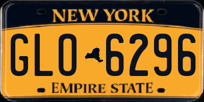 NY license plate GLO6296