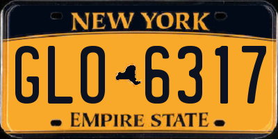 NY license plate GLO6317
