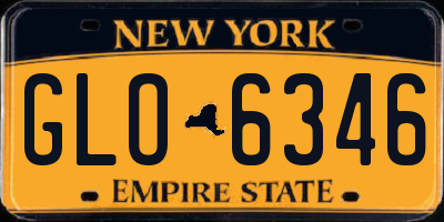 NY license plate GLO6346